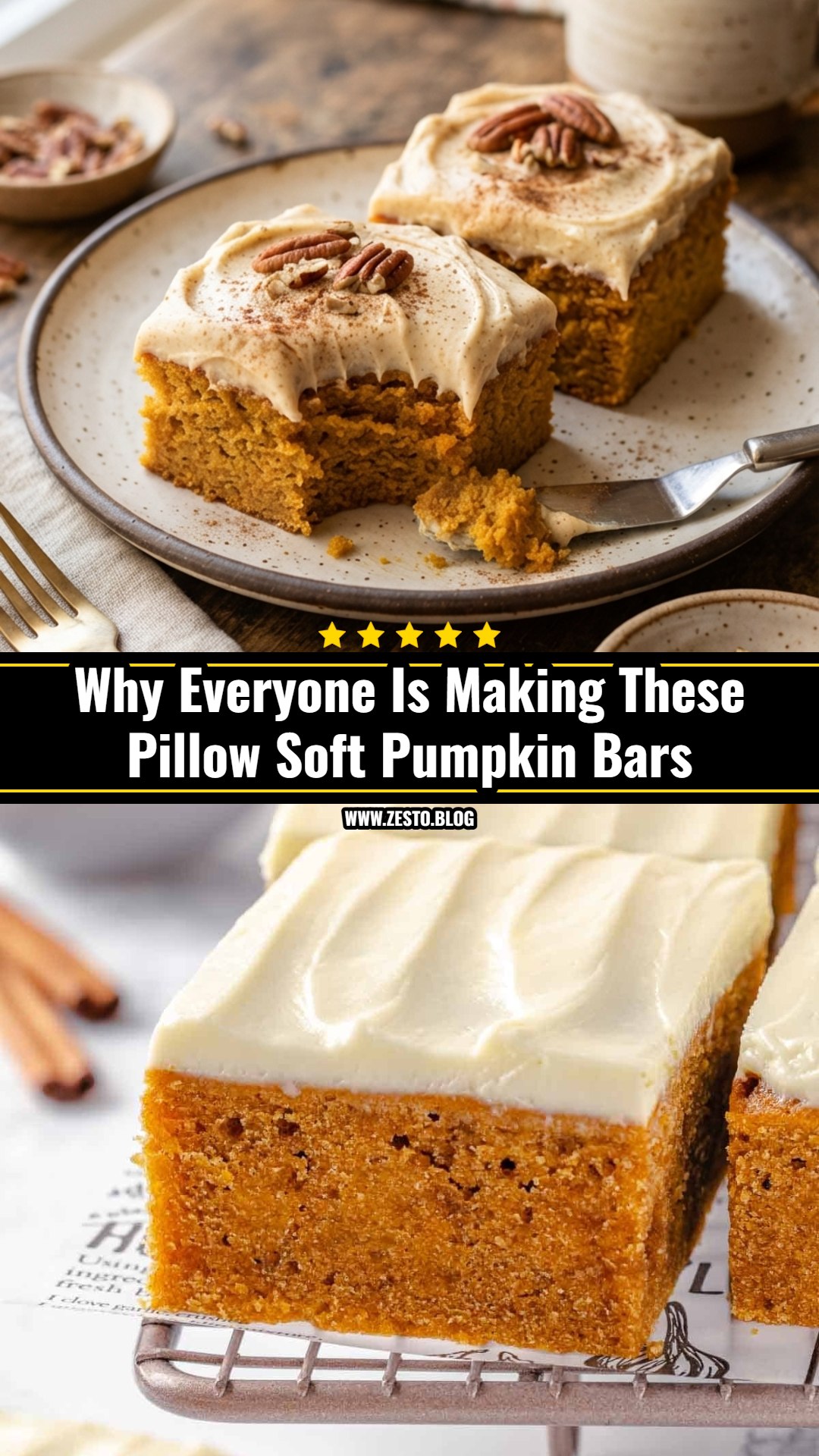These Viral Pillow Soft Pumpkin Bars Are Next Level