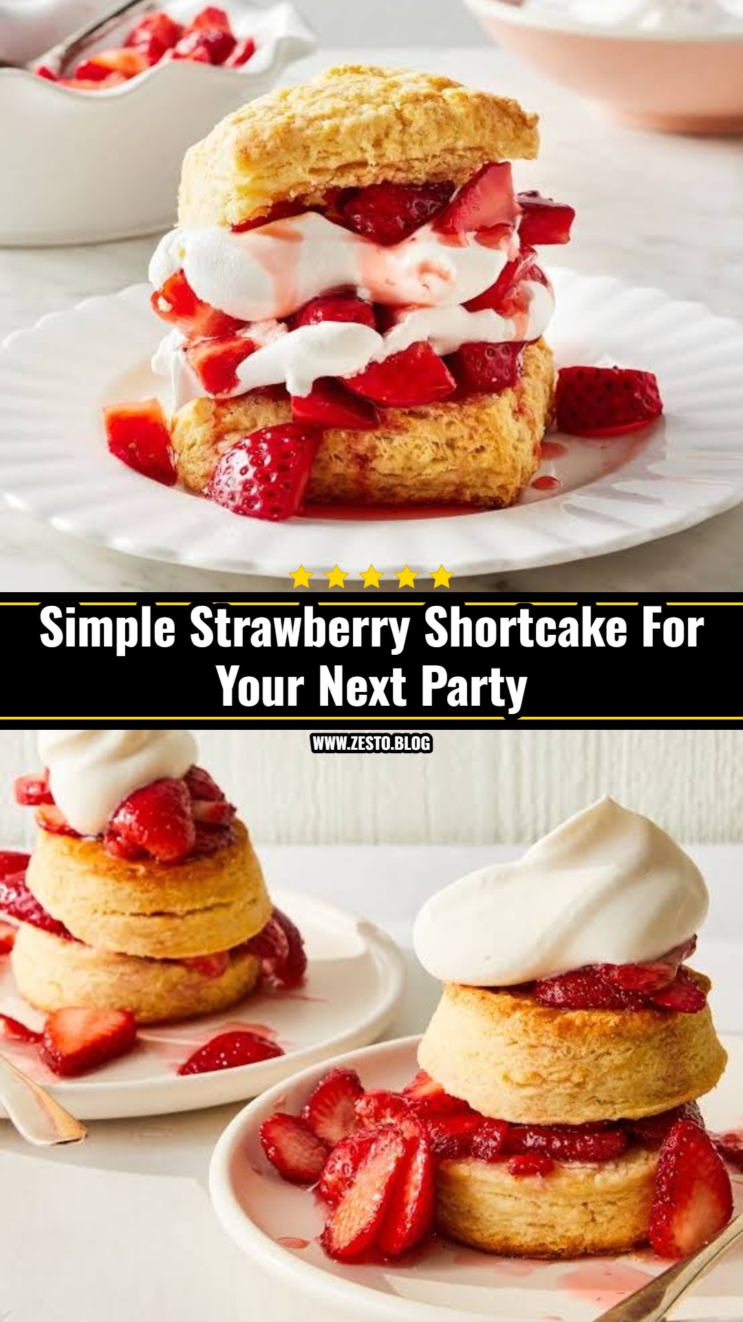 This Easy Strawberry Shortcake Is A Crowd Pleaser
