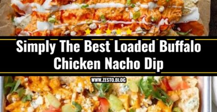 Ultimate Loaded Sheet Pan Buffalo Chicken Nacho Dip