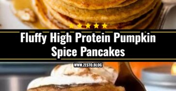 Viral Fluffy High Protein Pumpkin Spice Pancakes